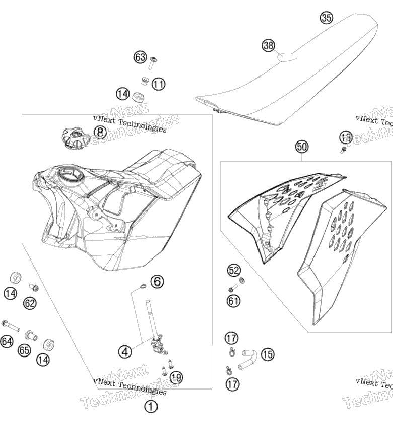 Tank, Seat, Covers