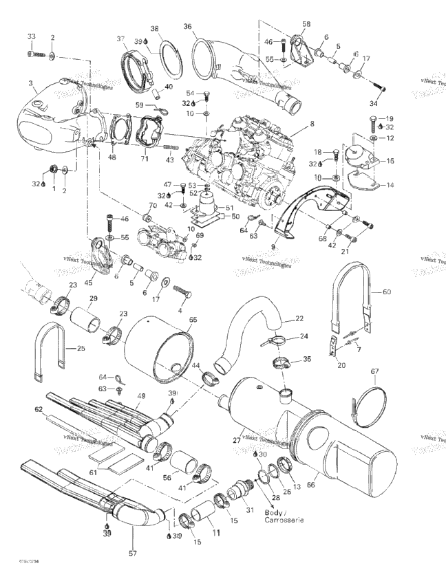 Engine Support And Muffler