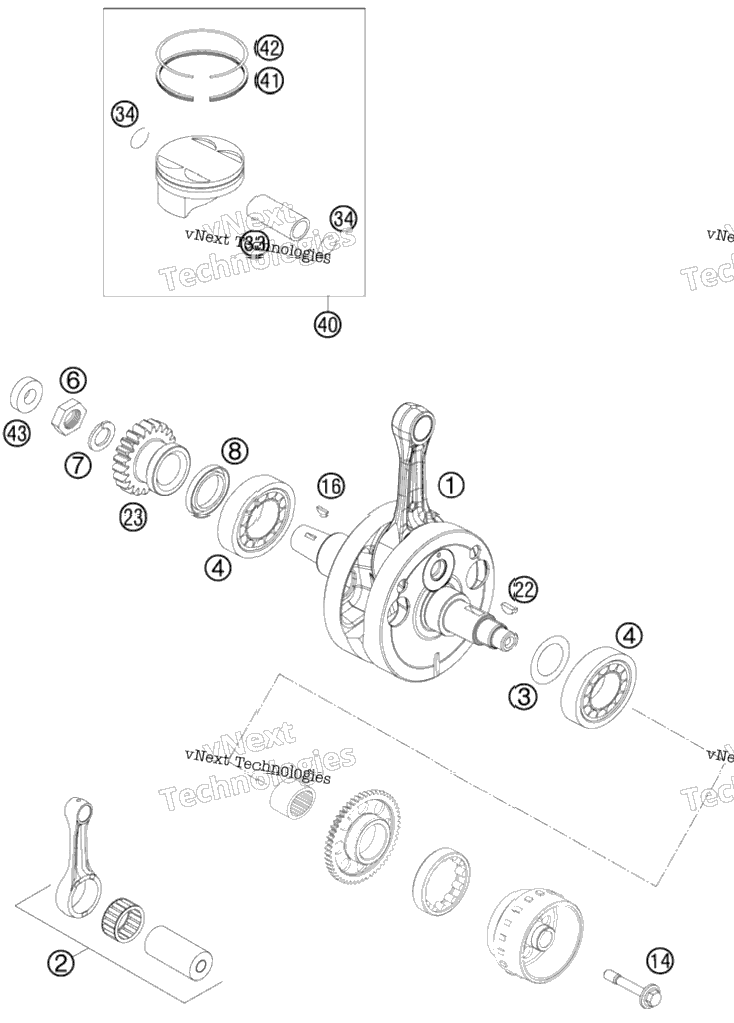 Crankshaft, Piston