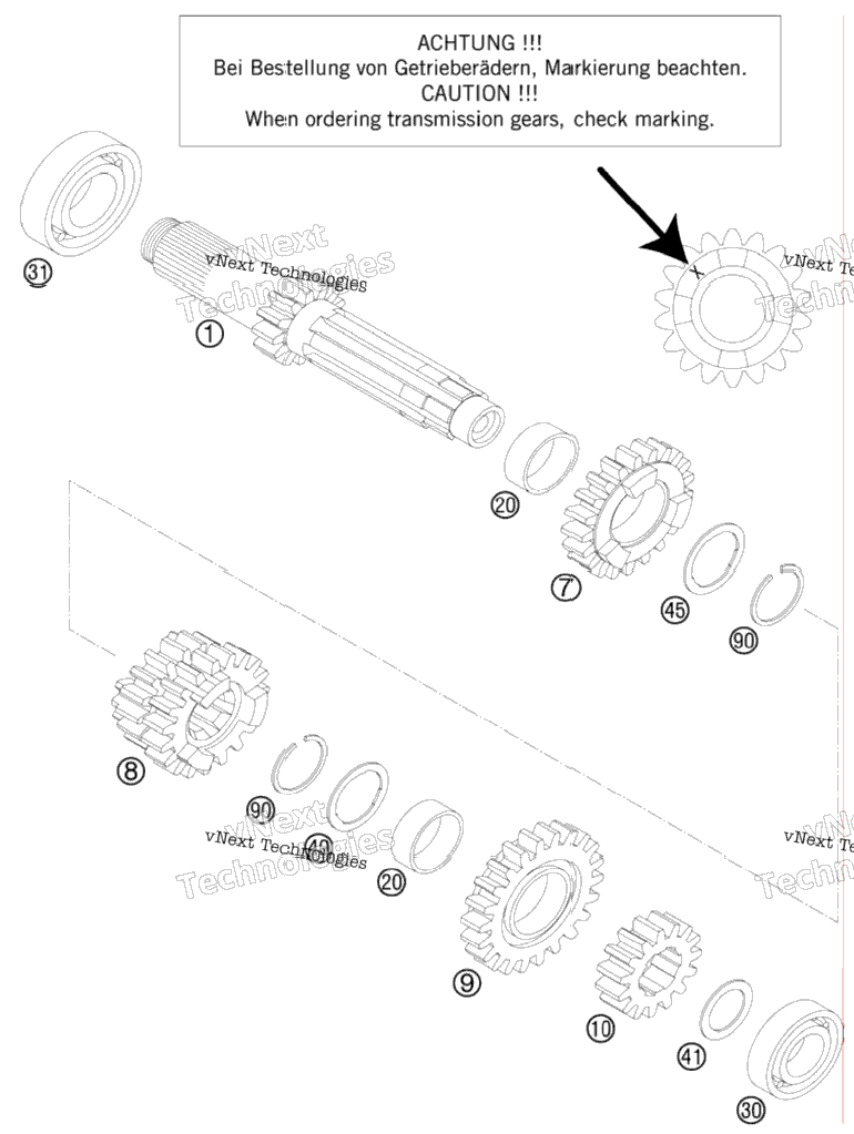 Transmission I - Main Shaft