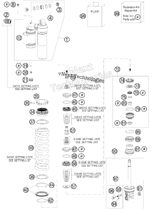Shock Absorber Disassembled