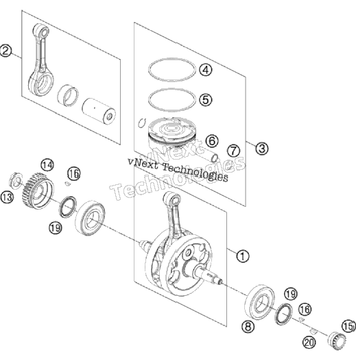Crankshaft, Piston