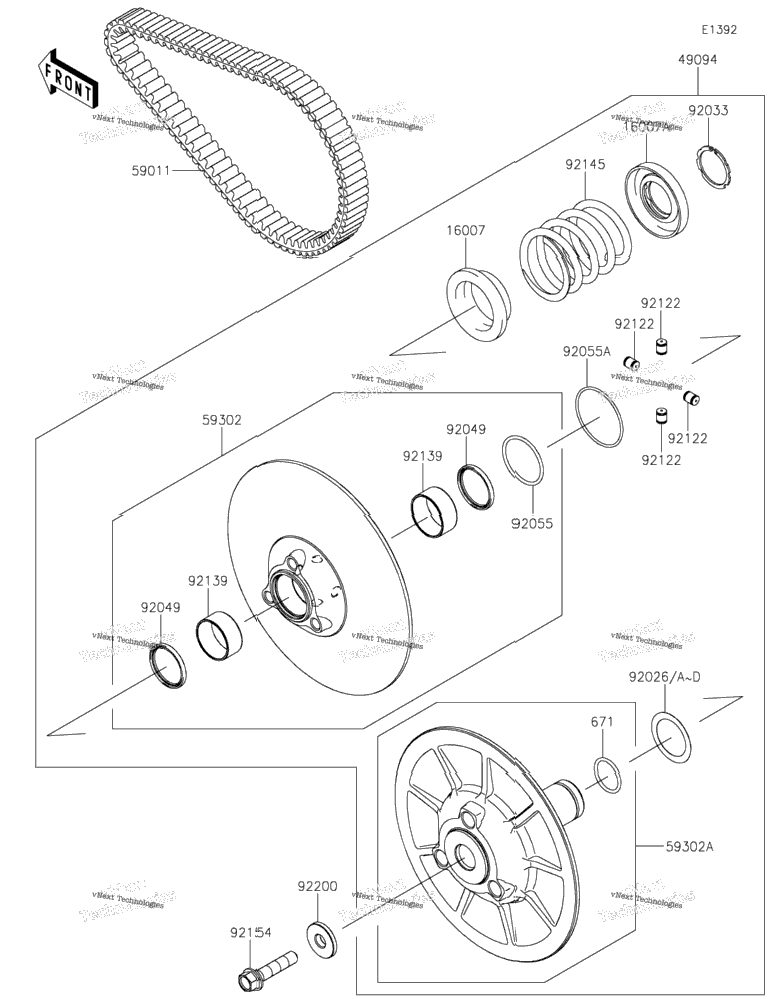 Driven Converter/Drive Belt