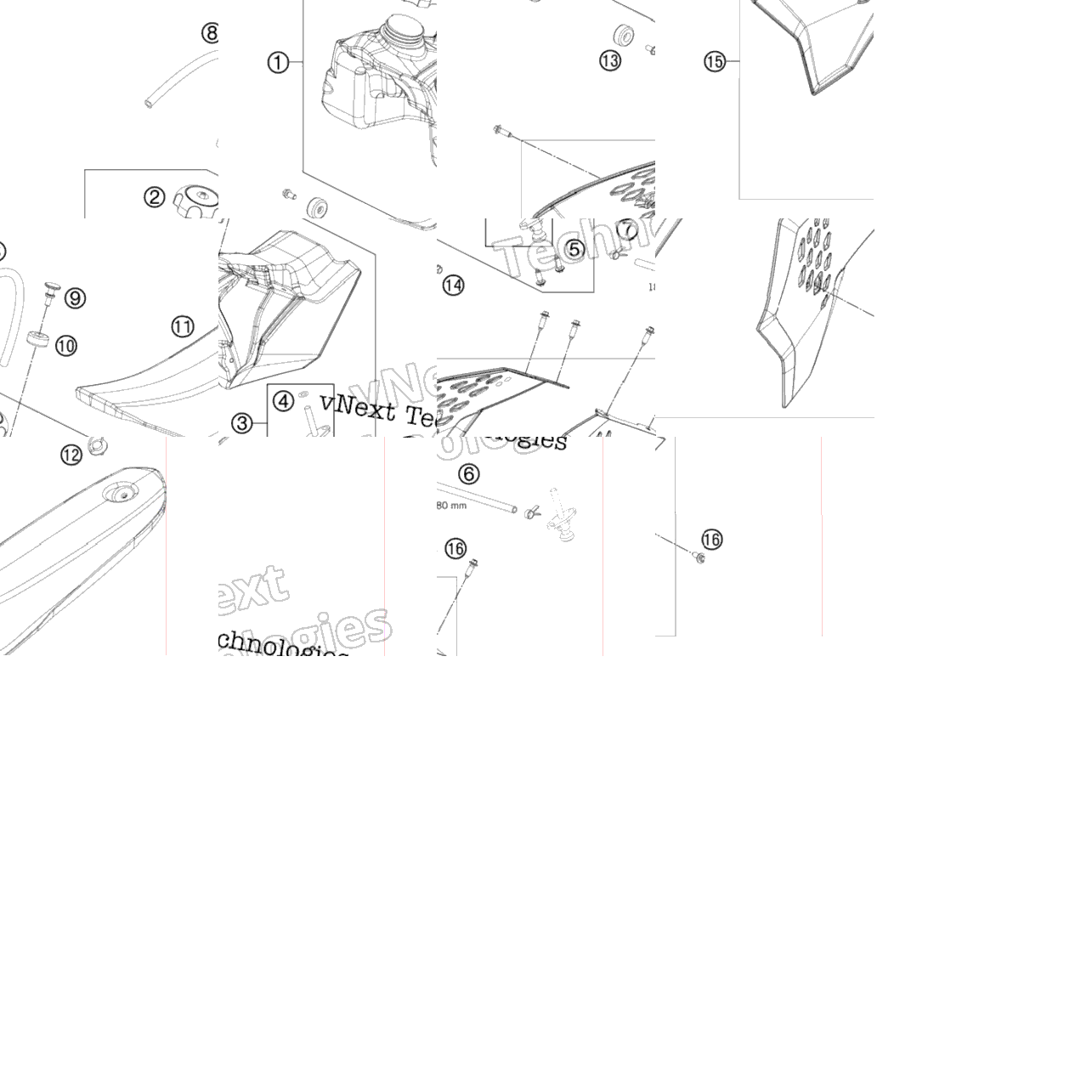 Tank, Seat, Cover