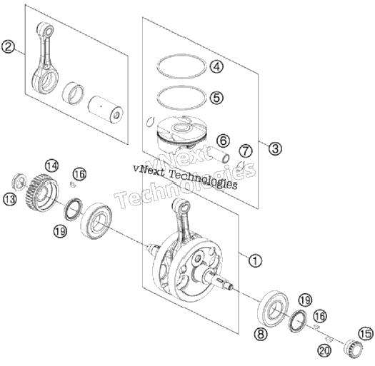 Crankshaft, Piston