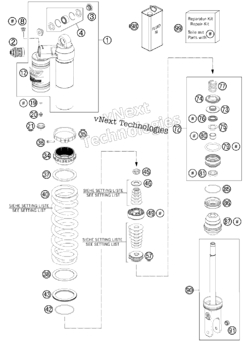 Shock Absorber Disassembled