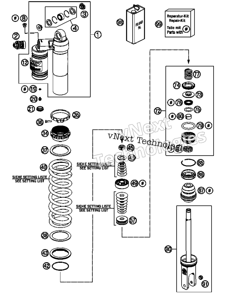 Shock Absorber Disassembled