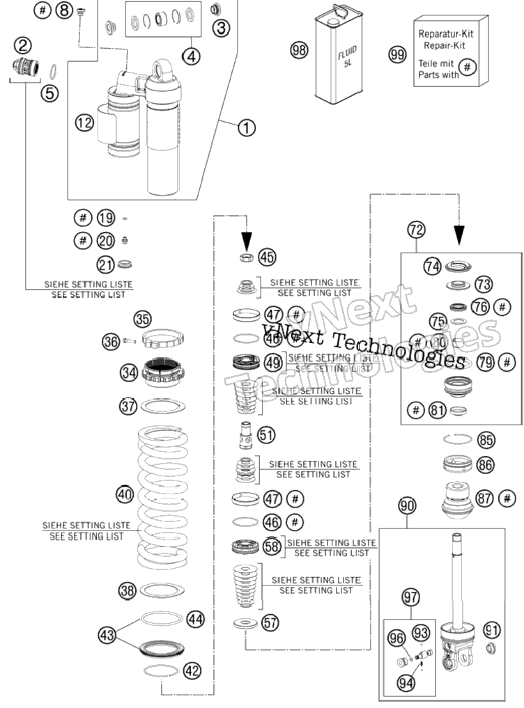Shock Absorber Disassembled