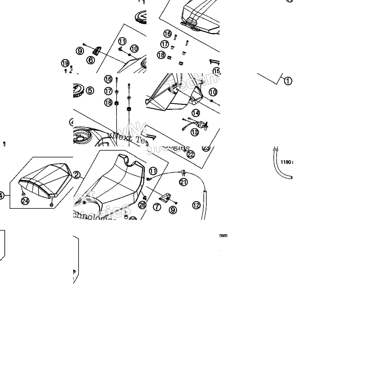 Tank, Seat, Cover