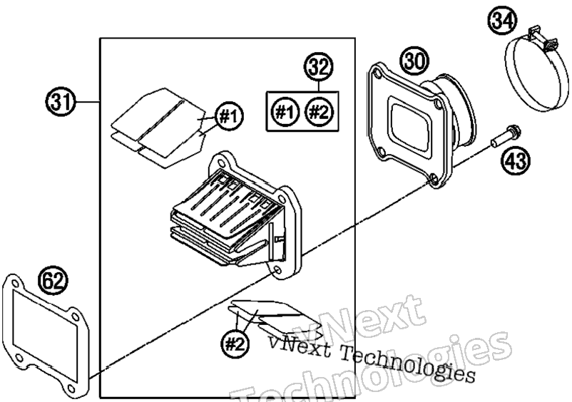 Reed Valve Case