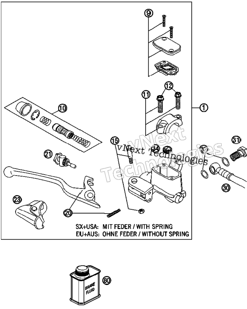 Hand Brake Cylinder