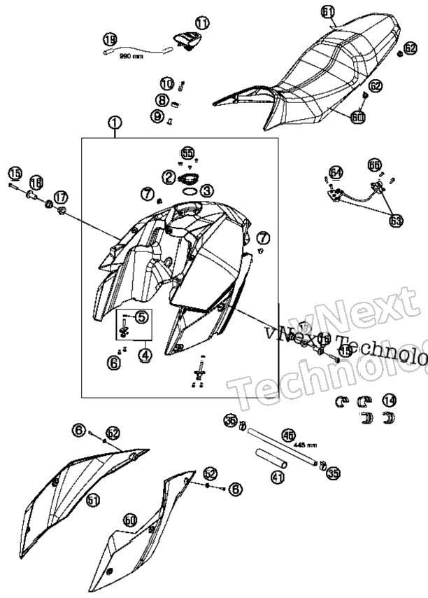 Tank, Seat, Cover