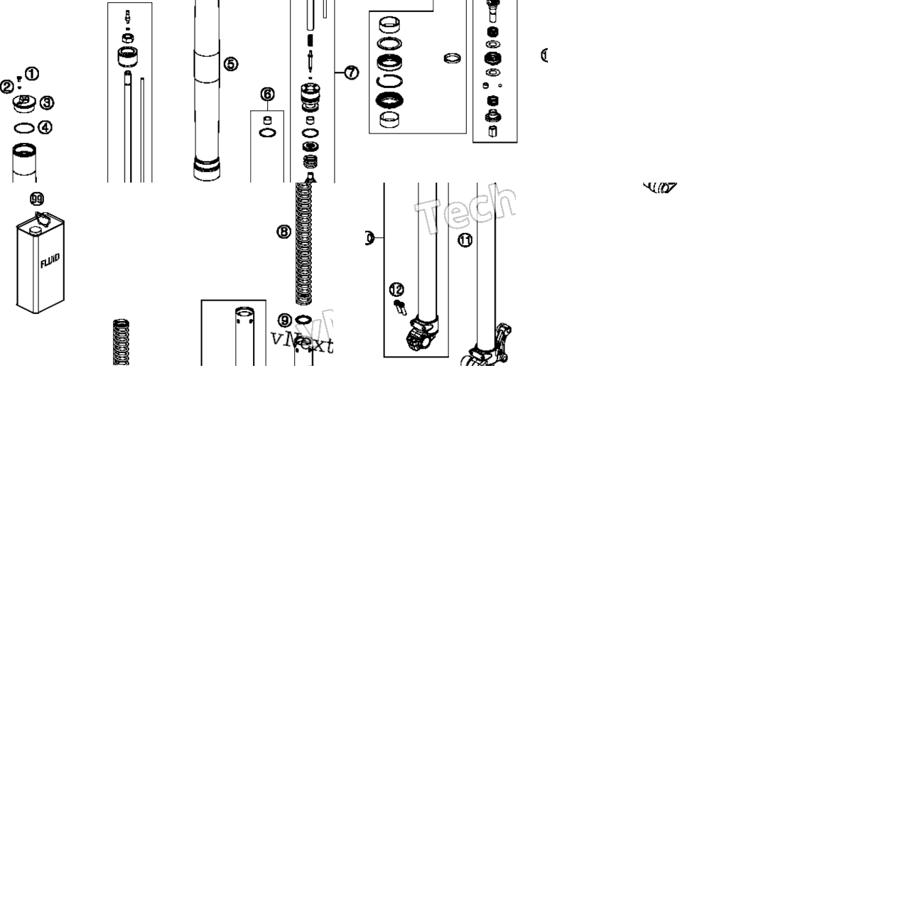 Front Fork Disassembled
