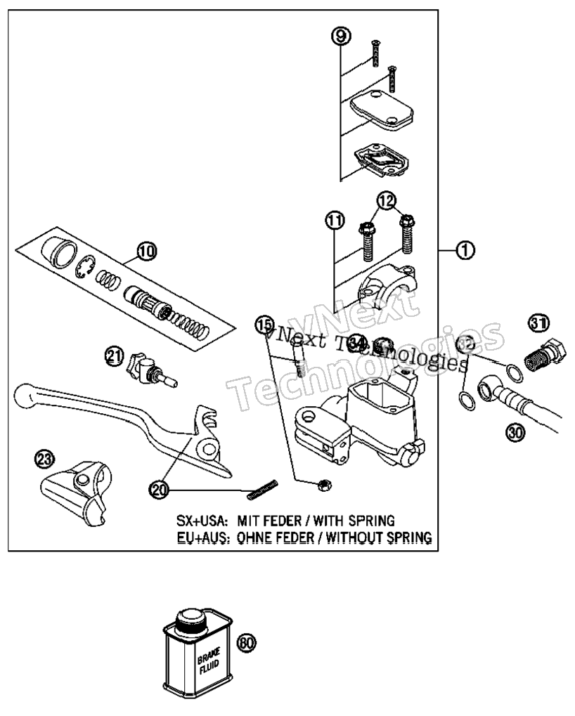 Hand Brake Cylinder
