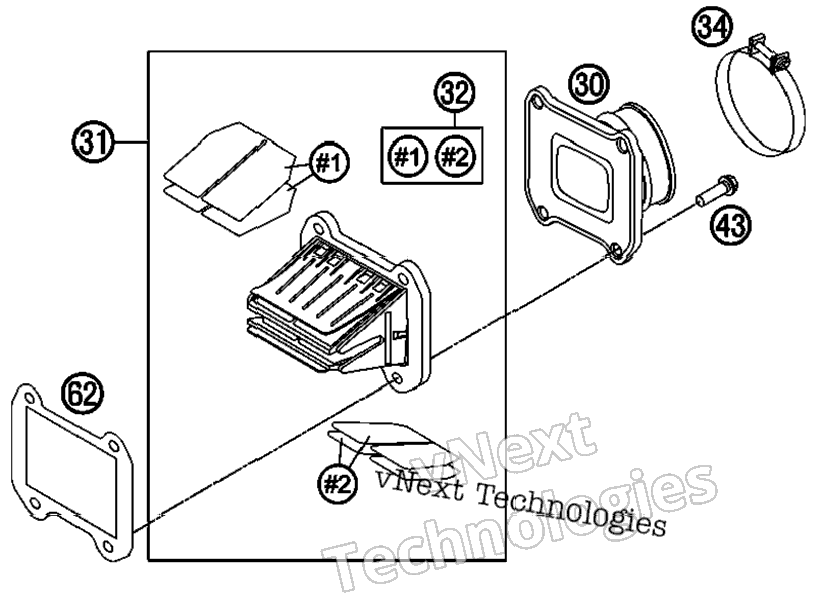 Reed Valve Case