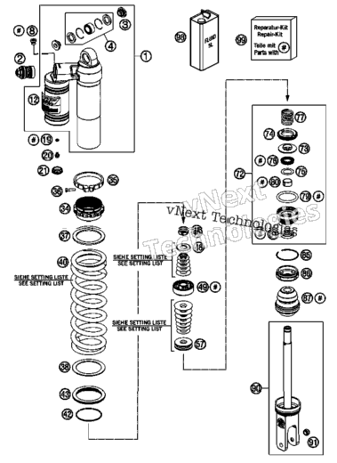 Shock Absorber Disassembled