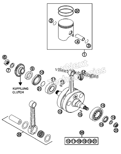 Crankshaft, Piston