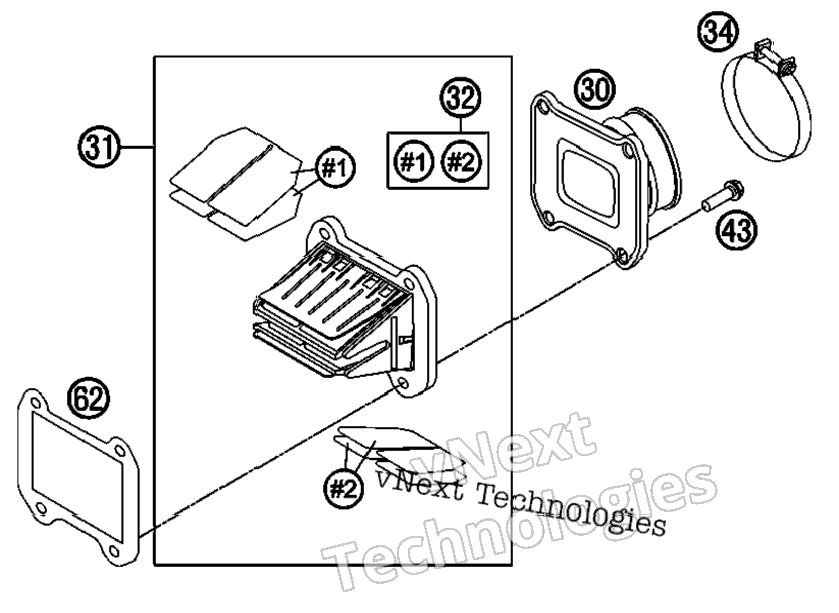 Reed Valve Case