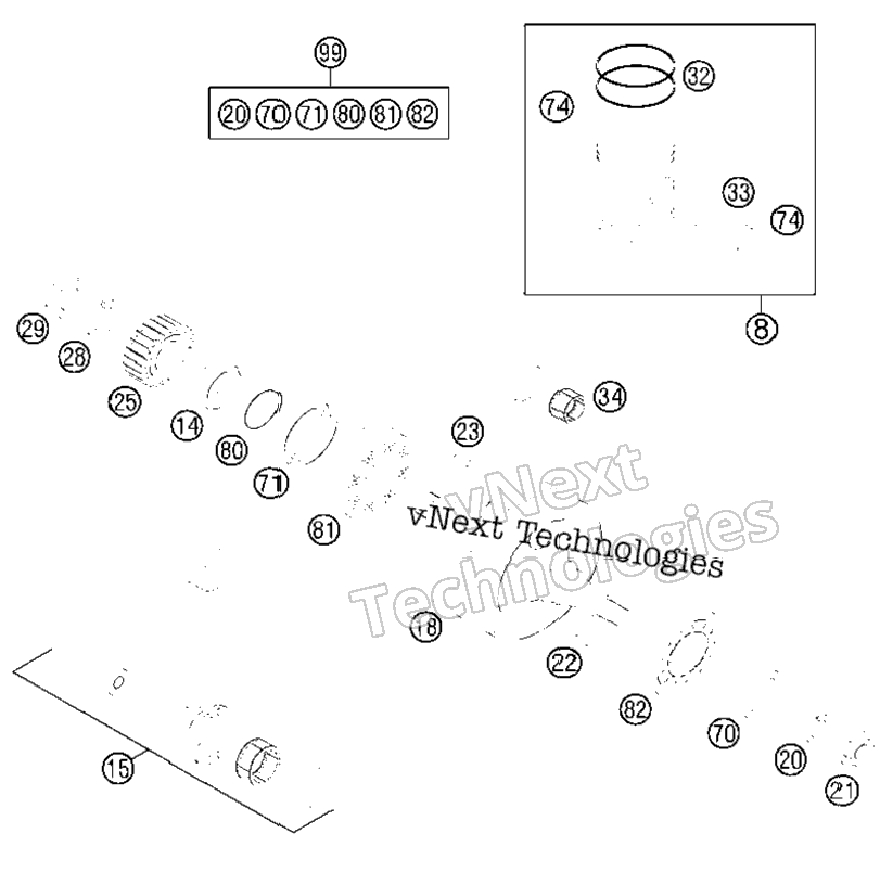 Crankshaft, Piston