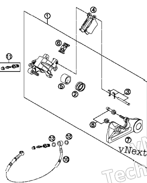Brake Caliper Rear