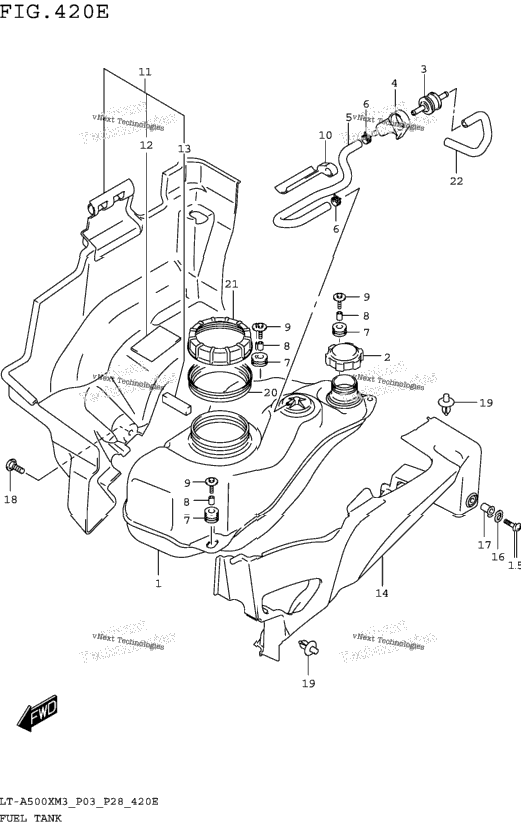 Fuel Tank (Lt-A500xpzm3 P28)