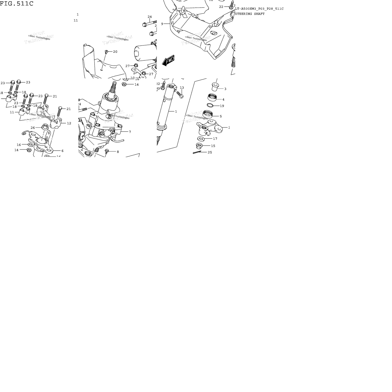 Steering Shaft (Lt-A500xpm3 P33)