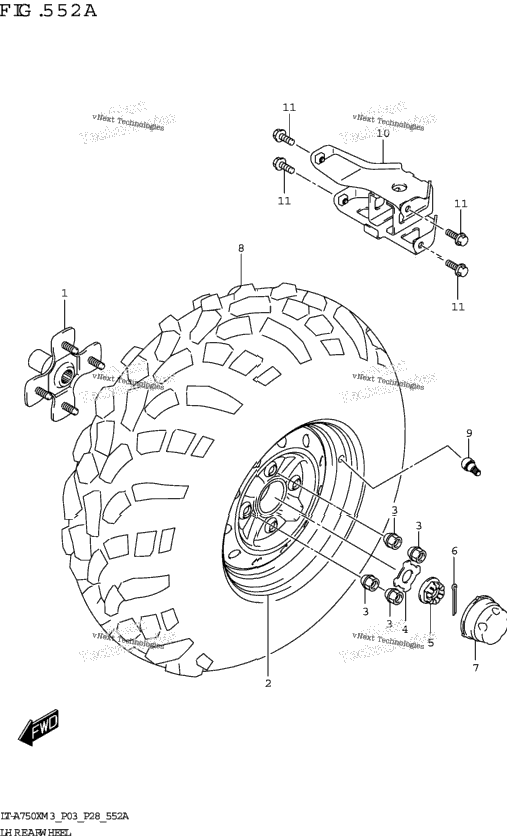 Lh Rear Wheel (Lt-A750x)