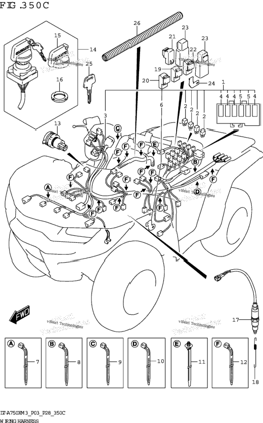 Wiring Harness ((Lt-A750xp,Lt-A750xpz):(P03,P28))