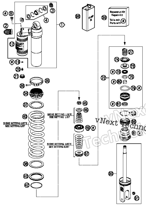 Shock Absorber, Disassembled