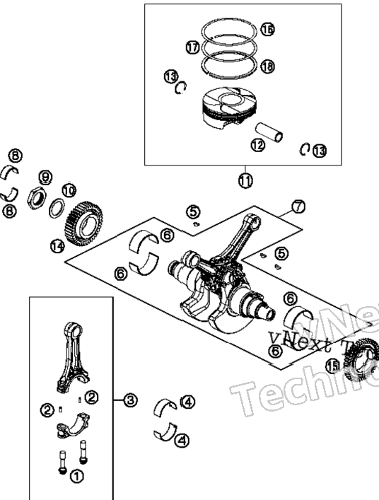 Crankshaft, Piston