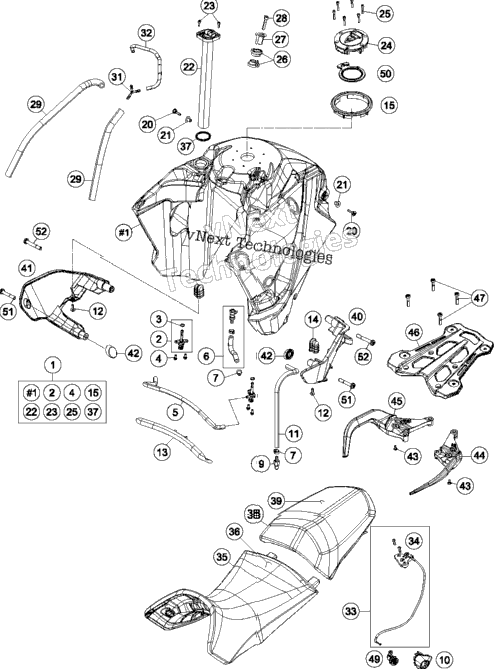 Tank, Seat, Cover