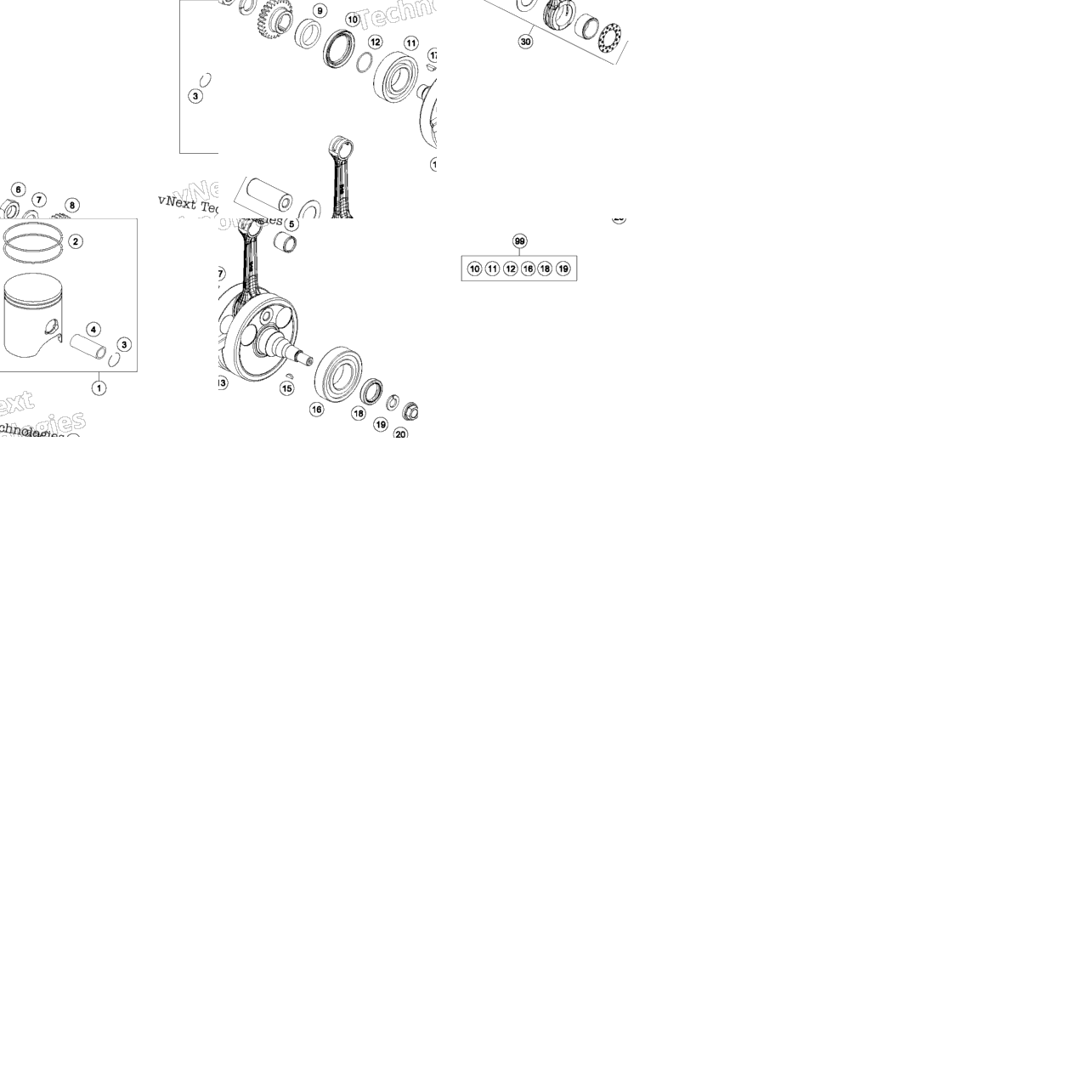 Crankshaft, Piston