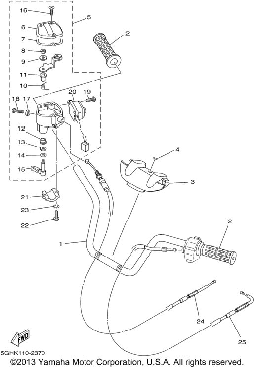 Steering Handle Cable