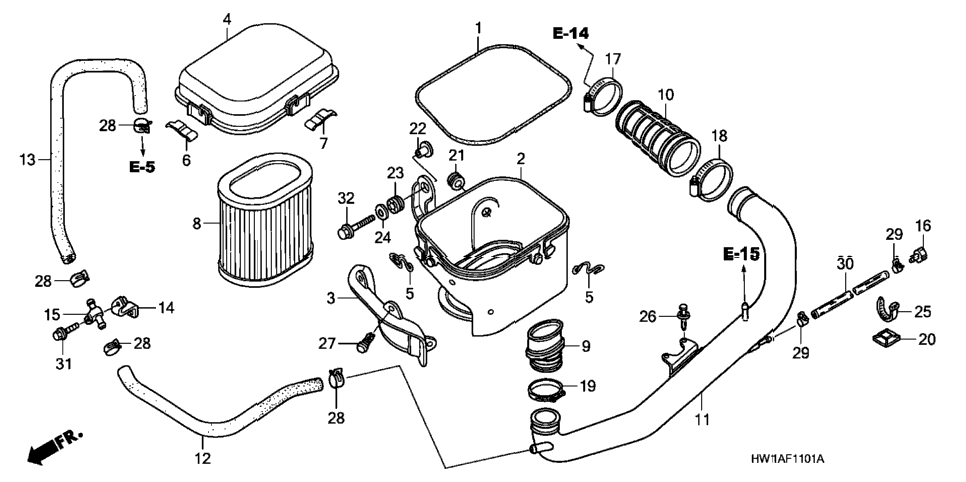 AIR CLEANER (TURBO)