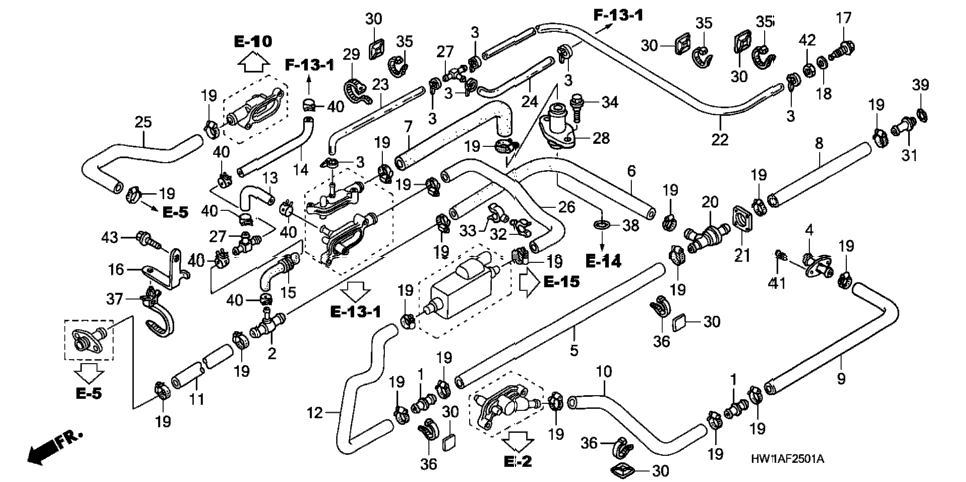 WATER HOSE (TURBO)
