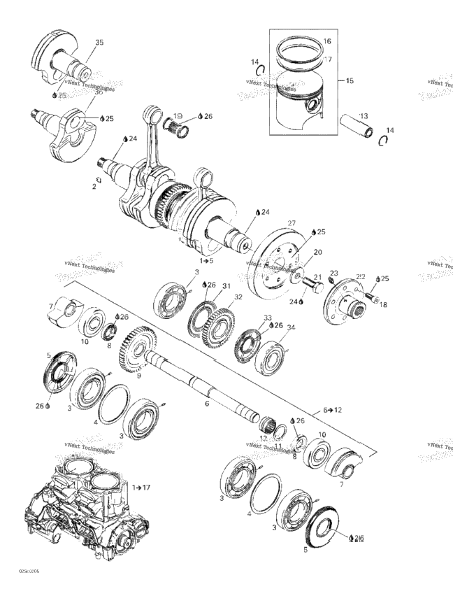 Crankshaft And Pistons