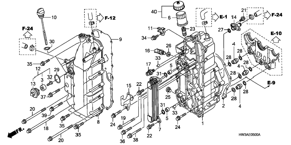 OIL TANK COVER / FRONT COVER