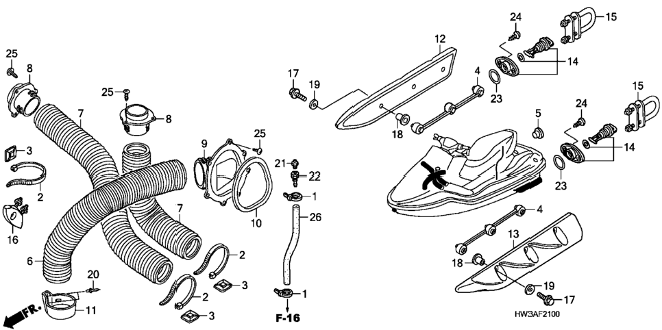 SPONSON / AIR VENT TUBE