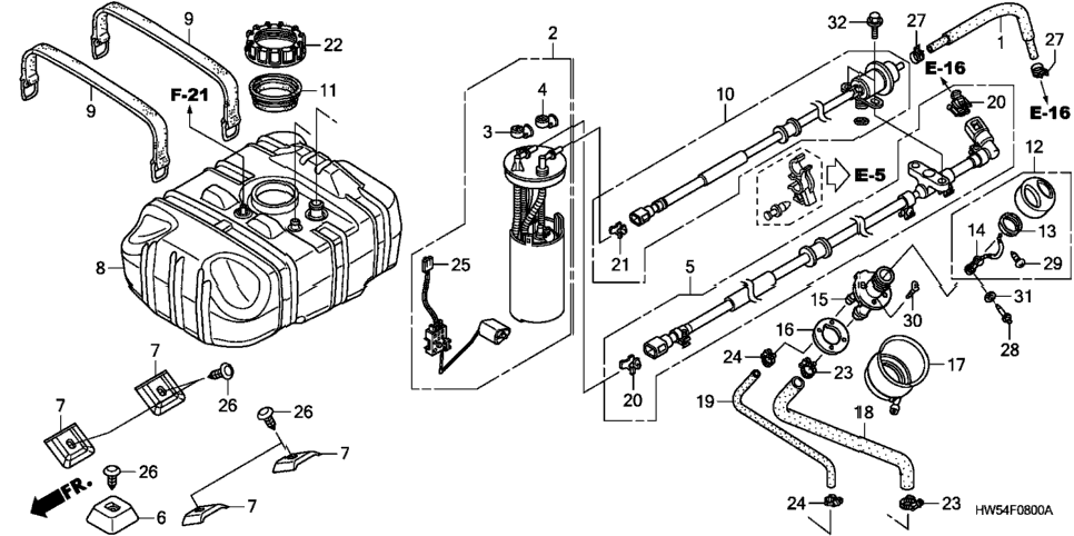 FUEL TANK (ARX1500T3)