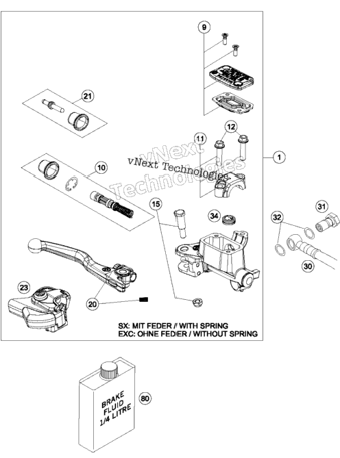 Handbrake Cylinder