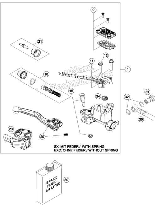 Handbrake Cylinder