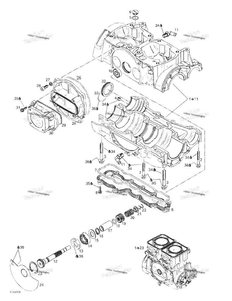 Crankcase And Rotary Valve