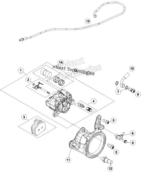 Break Caliper Rear
