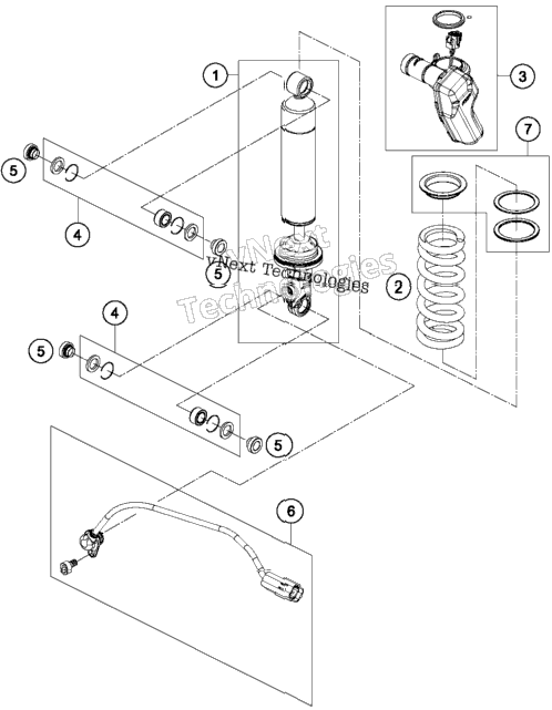 Shock Absorber Disassembled