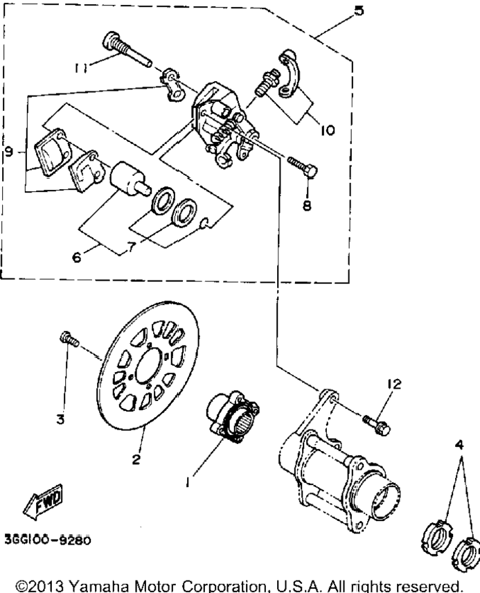 Rear Brake Caliper