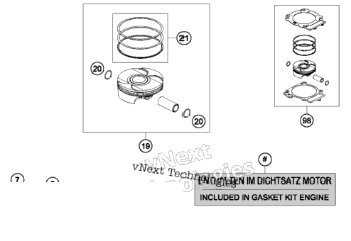 Crankshaft, Piston