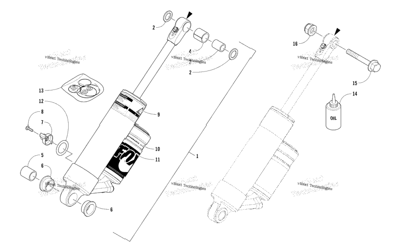 Rear Suspension Rear Arm Shock Absorber