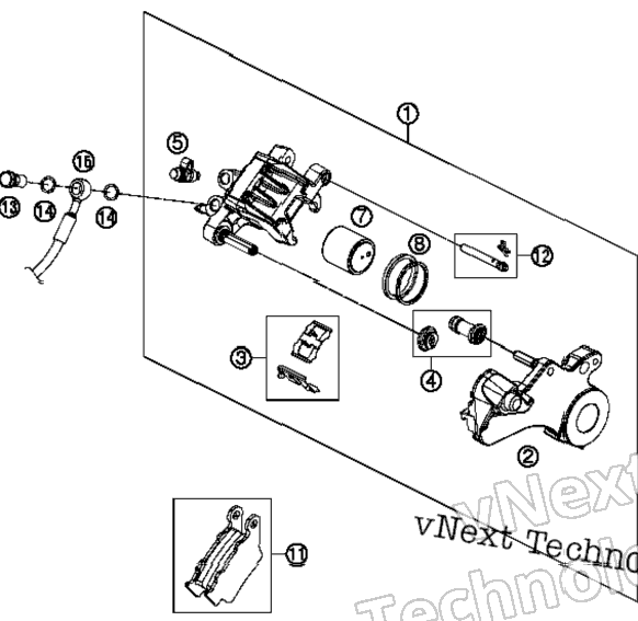 Brake Caliper Rear