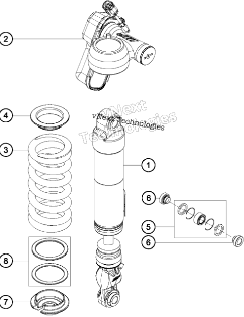 Shock Absorber Disassembled