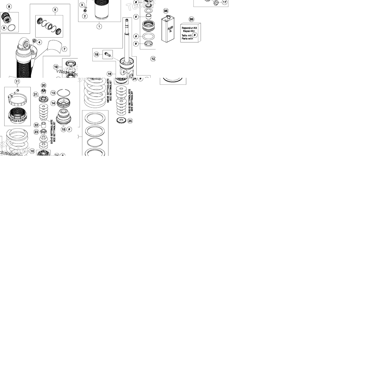 Shock Absorber Disassembled